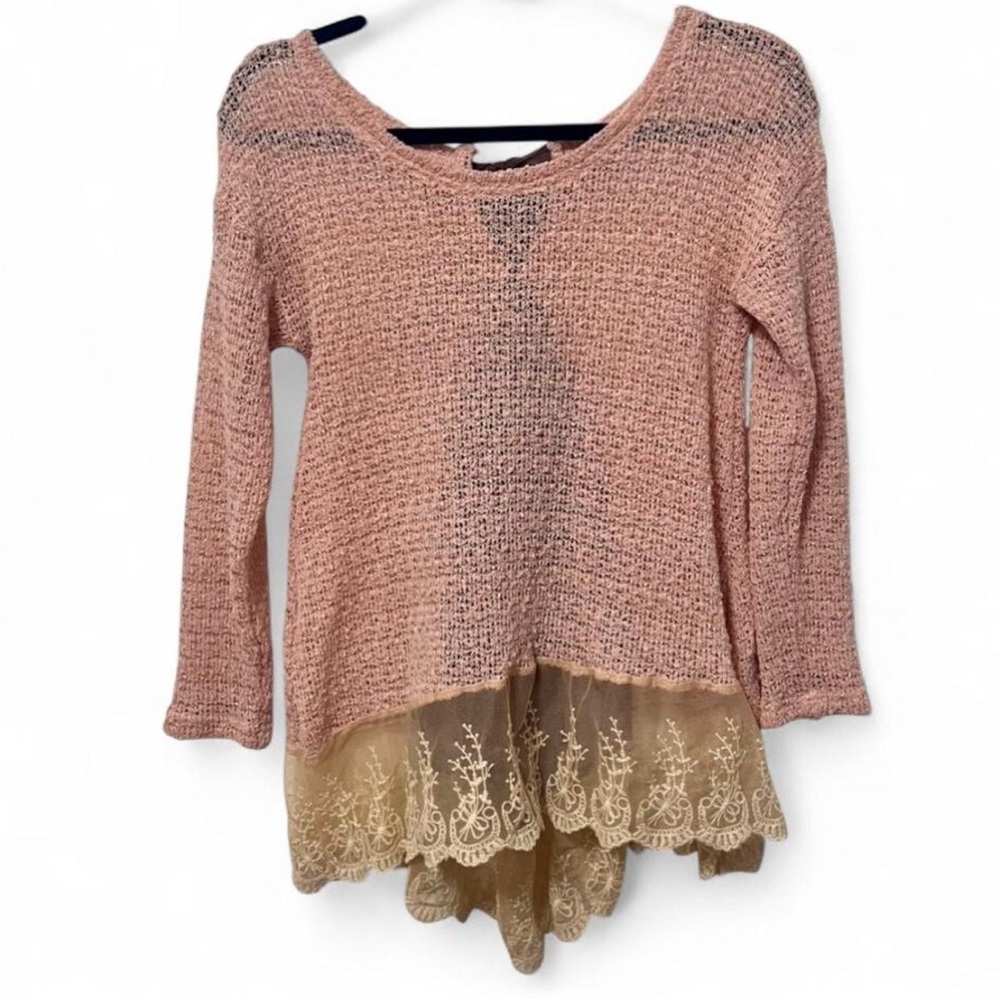 A'reve pink shear top